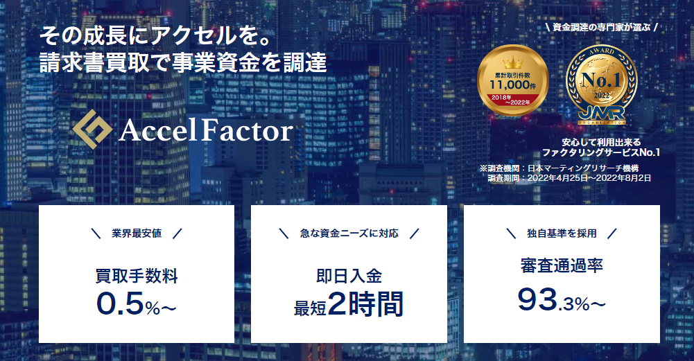 アクセルファクター公式HPのスクリーンショット画像